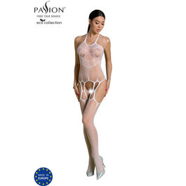 PASSION - ECO COLLECTION BODYSTOCKING ECO BS002 BIALY