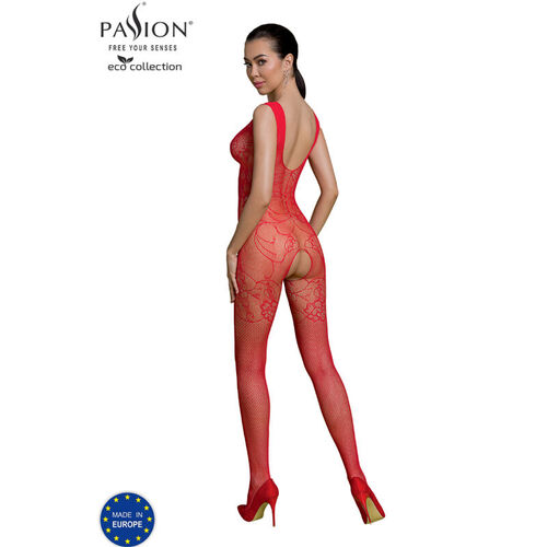 PASSION - ECO COLLECTION BODYSTOCKING ECO BS012 ROJO