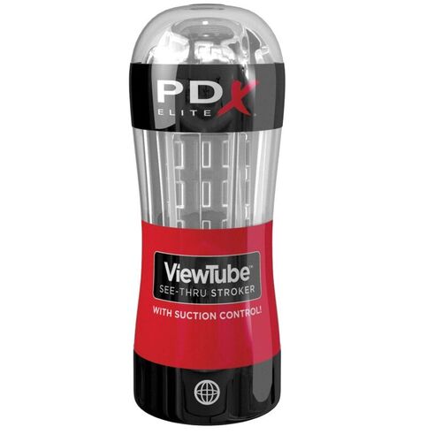 PDX ELITE - MASTURBADOR STROKER VIEWTUBE CONTROL SUCCION TRANSPARENTE