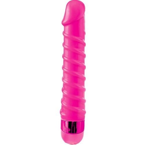 CLASSIX - MASAJEADOR VIBRADOR CANDY TWIRL 16.5 CM ROSA