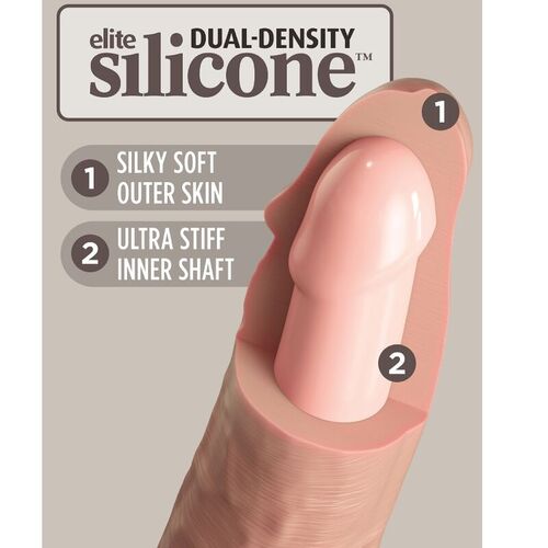 KING COCK - ELITE DILDO REALISTICO SILICONA 15.2 CM