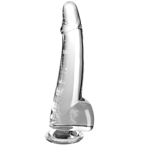 KING COCK CLEAR - DILDO CON TESTICULOS 19 CM TRANSPARENTE